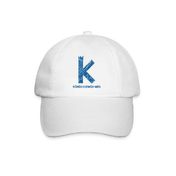König Ludwig Weg - Baseballkappe - Weiß/Weiß - Vorne