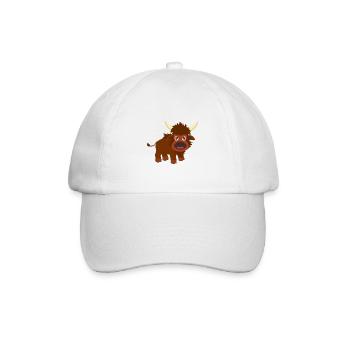 Bison Büffel - Baseballkappe - Weiß/Weiß - Vorne