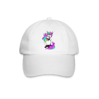 Böses Einhorn BDSM Sub Brat DDLG Bondage Humor - Baseballkappe - Weiß/Weiß - Vorne