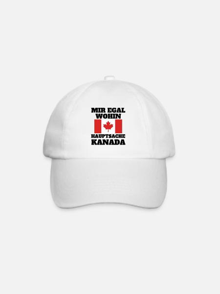 Mir egal Hauptsache Kanada - Baseballkappe - Weiß/Weiß