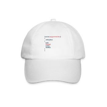 Computerprogrammierer Codierer Software Engineers Geschenk - Baseballkappe - Weiß/Weiß - Vorne