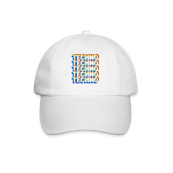 TECHNO DJ Raver Goa Rave Party Festival Geschenk - Baseballkappe - Weiß/Weiß - Vorne