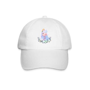 Flamingo, Flamingo Flamingos, Flamingo flamazing - Baseballkappe - Weiß/Weiß - Vorne