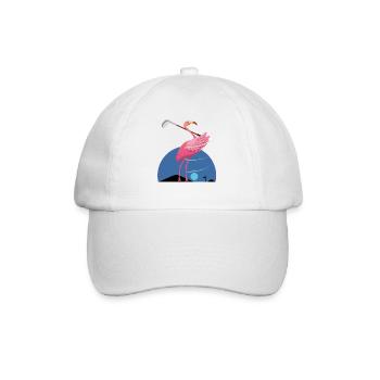 Flamingo, Flamingo flamazing Flamingo, rosa - Baseballkappe - Weiß/Weiß - Vorne