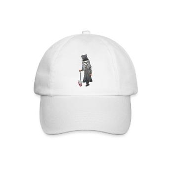 Totengräber Leichenbestatter Bestatter Grab Shirt - Baseballkappe - Weiß/Weiß - Vorne
