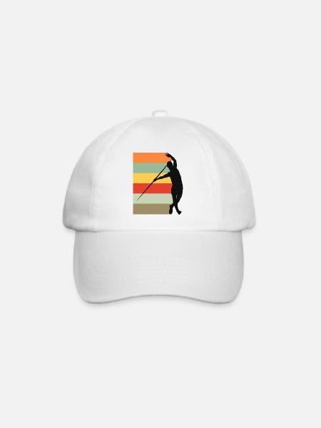 Speerwerfen Speerwurf Speerwerfer Speer Geschenk - Baseballkappe - Weiß/Weiß