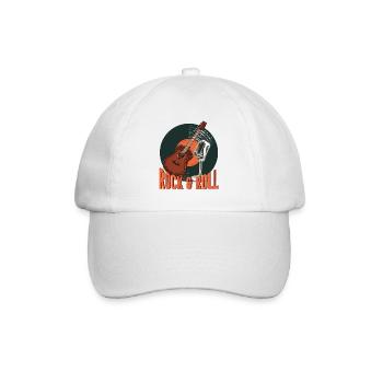Rock and Roll - Baseballkappe - Weiß/Weiß - Vorne