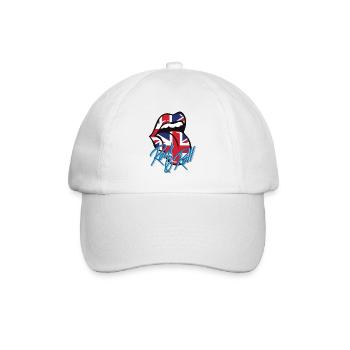 Rock and Roll - Baseballkappe - Weiß/Weiß - Vorne