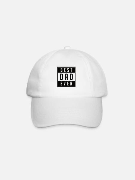 Bester Papa Papa Geburtstag Papa Geschenkidee - Baseballkappe - Weiß/Weiß