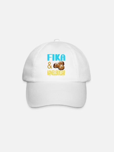 Fika - Baseballkappe - Weiß/Weiß