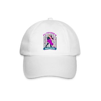 Bachata, Bachata baile, Bachata Geschenk - Baseballkappe - Weiß/Weiß - Vorne