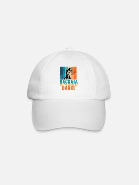 Bachata, Bachata Musik, Dominikanisch - Baseballkappe - Weiß/Weiß