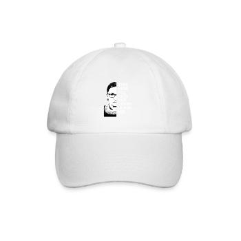 Ruth Bader Ginsburg RBG Motiv für einen RBG Fan - Baseballkappe - Weiß/Weiß - Vorne