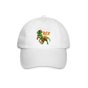 T-Rex Lederhosen Dinosaurier Bavarian Cos - Baseballkappe - Weiß/Weiß - Vorne