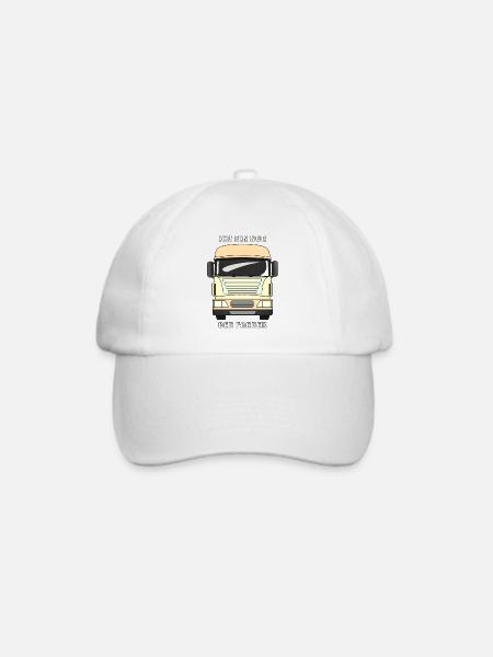 LKW ICH BIN NUR DER FAHRER - Baseballkappe - Weiß/Weiß