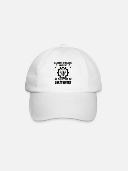 Stolzer Gerätewart Freiwillige Feuerwehr Beruf - Baseballkappe - Weiß/Weiß
