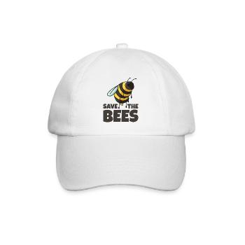 Save The Bees Biene Naturschutz Plant These Save T - Baseballkappe - Weiß/Weiß - Vorne