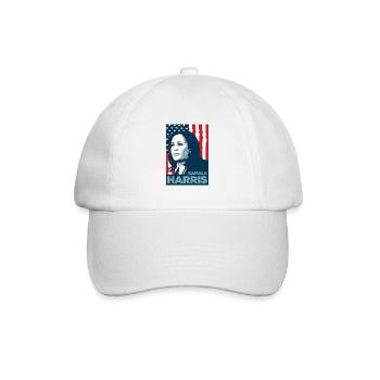 Kamala Harris - Baseballkappe - Weiß/Weiß - Vorne