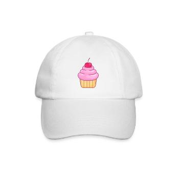 Cupcake Muffin - Baseballkappe - Weiß/Weiß - Vorne