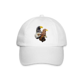 Raubvögel - Baseballkappe - Weiß/Weiß - Vorne