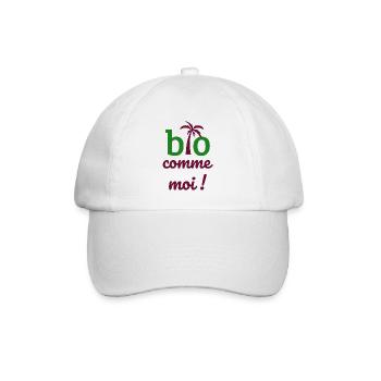Bio wie ich Permakultur Bio-Lebensmittel - Baseballkappe - Weiß/Weiß - Vorne