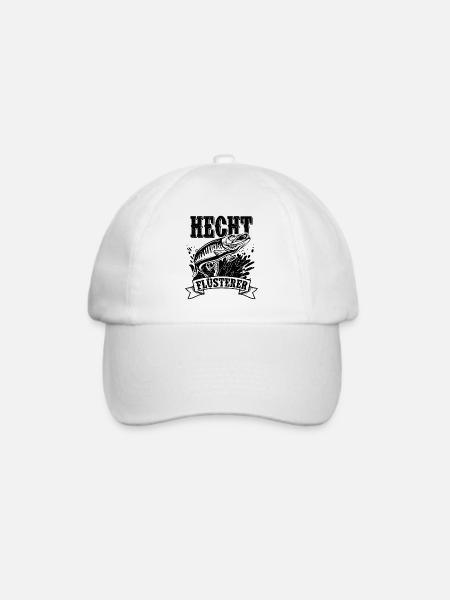 Angler Hecht - Baseballkappe - Weiß/Weiß