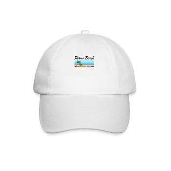 Pismo Beach Kalifornien USA Strand - Baseballkappe - Weiß/Weiß - Vorne