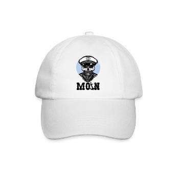 Moin Norddeutsch - Baseballkappe - Weiß/Weiß - Vorne