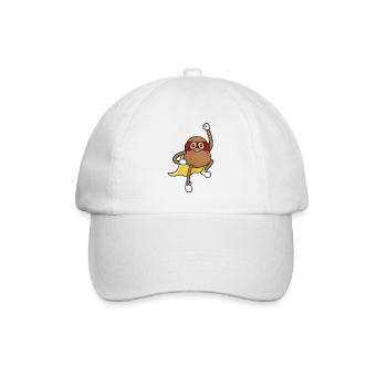 Kartoffel Superheld - Baseballkappe - Weiß/Weiß - Vorne