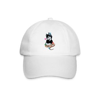 Furry Trash Hundebesitzer Geschenk - Baseballkappe - Weiß/Weiß - Vorne