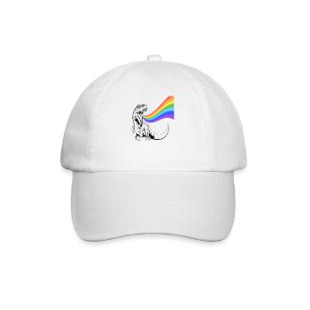 Rainbow - Baseballkappe - Weiß/Weiß - Vorne