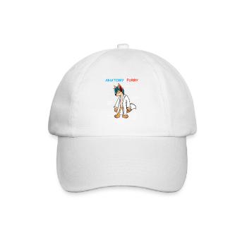 Anatomie Furry Tierpelz Besitzer Geschenk - Baseballkappe - Weiß/Weiß - Vorne