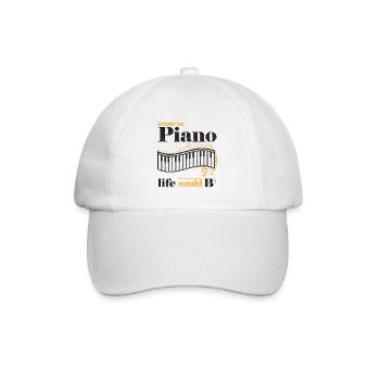 Piano - Baseballkappe - Weiß/Weiß - Vorne