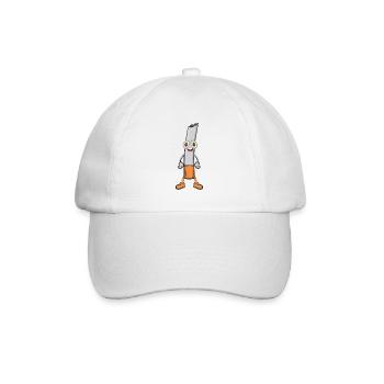 Zigarette - Baseballkappe - Weiß/Weiß - Vorne
