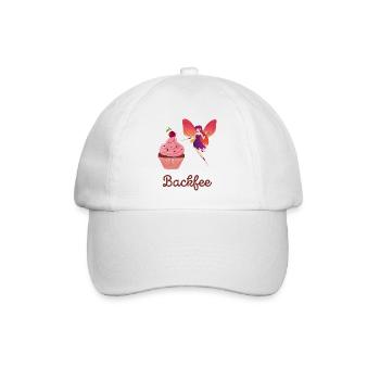 Backfee Bäckerin Backstube Kuchen Cupcake Muffin F - Baseballkappe - Weiß/Weiß - Vorne