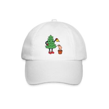 Weihnachtsbaum lustig Weihnachten lustiger Tanne - Baseballkappe - Weiß/Weiß - Vorne