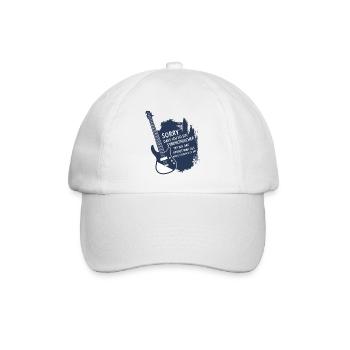 Bassist Bassisten Bassspieler E-Bass Geschenk - Baseballkappe - Weiß/Weiß - Vorne