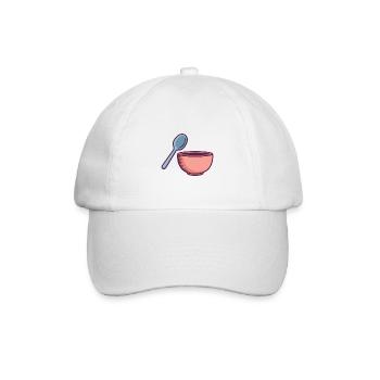 Baby füttern - Baseballkappe - Weiß/Weiß - Vorne