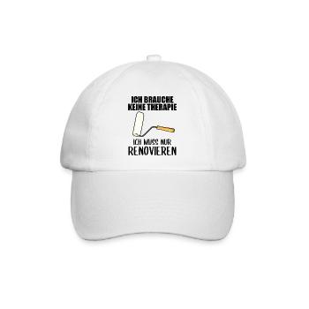 Renovieren Renovierung Lustiger Spruch Geschenk - Baseballkappe - Weiß/Weiß - Vorne