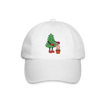 Weihnachtsbaum lustig Weihnachten lustiger Tanne - Baseballkappe - Weiß/Weiß - Vorne