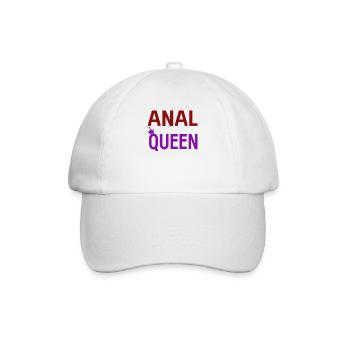 Sex Spruch Anal Porno Swinger - Baseballkappe - Weiß/Weiß - Vorne