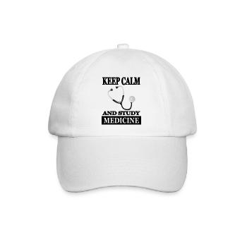 Medizin studieren Medizin Studium Arzt Geschenk - Baseballkappe - Weiß/Weiß - Vorne