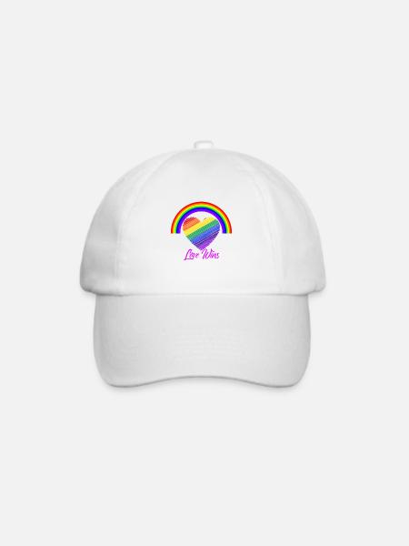 Pride Pride Pride, Designs des Monats - Baseballkappe - Weiß/Weiß