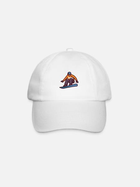 Wunderbares Skaten - Baseballkappe - Weiß/Weiß