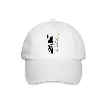 Wikinger Krieger Keltisch Helm - Baseballkappe - Weiß/Weiß - Vorne