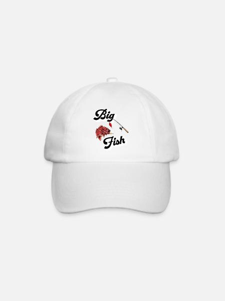 Big Fisch - Baseballkappe - Weiß/Weiß