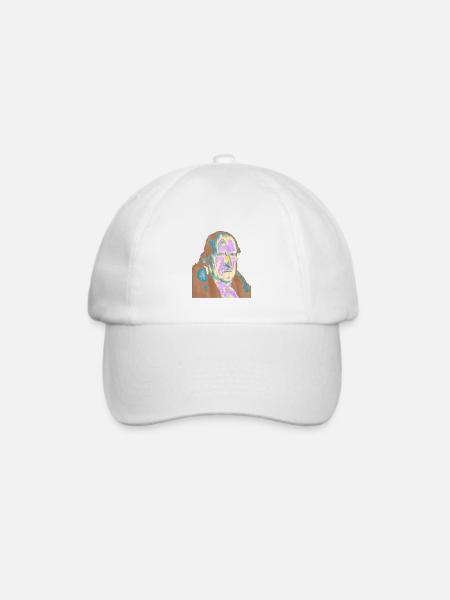 Georg Friedrich Wilhelm Hegel pop Art - Baseballkappe - Weiß/Weiß
