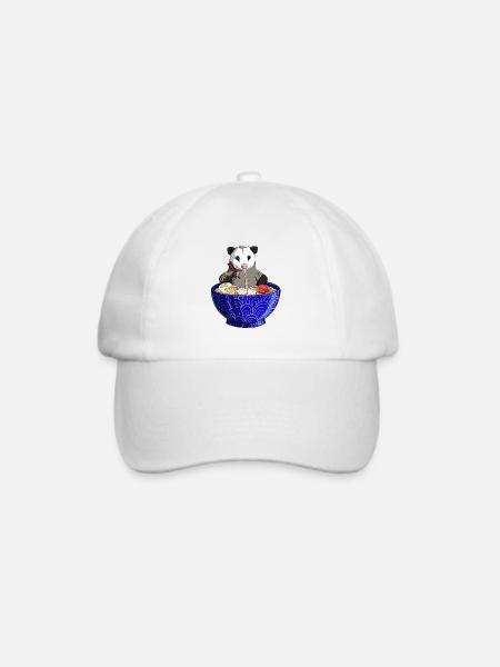 Opposum Ramen - Baseballkappe - Weiß/Weiß