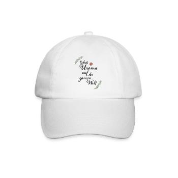 Beste Uroma Geschenk für die liebste Uroma - Baseballkappe - Weiß/Weiß - Vorne