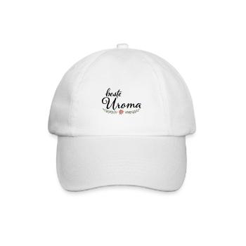 Beste Uroma Geschenk für die liebste Uroma - Baseballkappe - Weiß/Weiß - Vorne